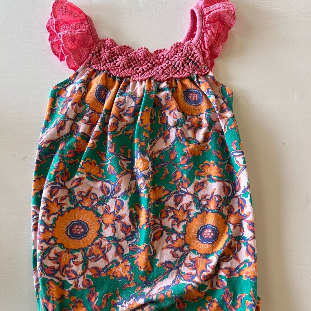 Adorable Matilda Jane romper in Size 18–24 months, in Good pre‑owned condition.